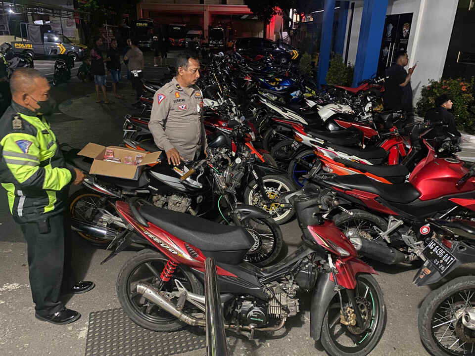 Razia Knalpot Brong di Blitar, Sita 47 Motor