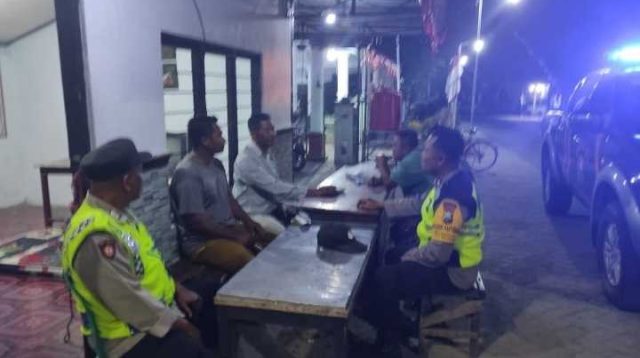 Ngopi Santai di Jombang , Beri Imbauan Kamtibmas