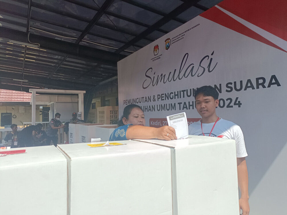 Persiapan Pemilu 2024, Simulasikan Pengamanan TPS