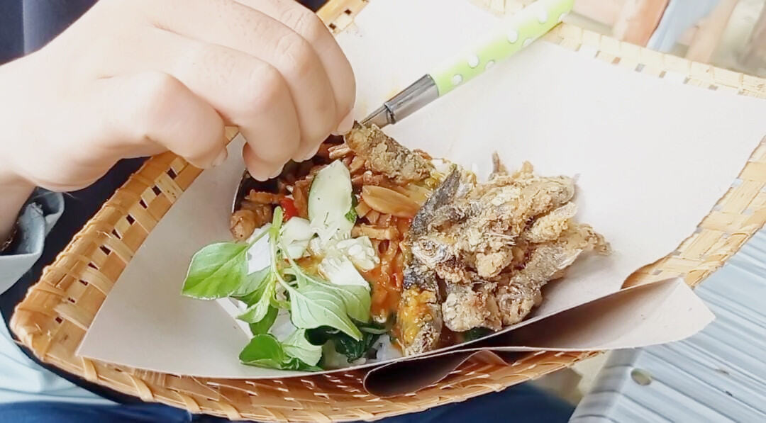 Nasi Pecel Dipadu Ikan Wader, Sajian Wisata Grape Lereng Gunung Wilis