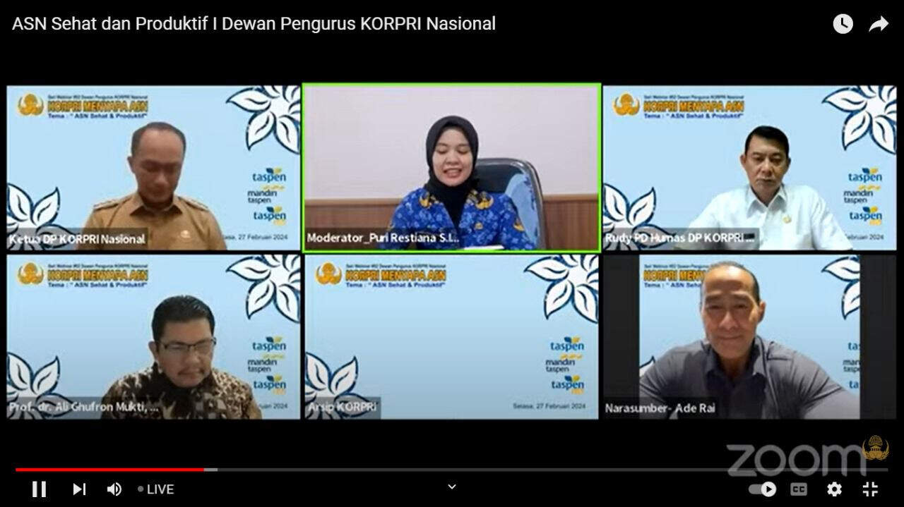 PO KORPRI Syaratkan ASN Harus Hidup Sehat, Sekda Kota Kediri Ajak Seimbangkan Pekerjaan dan Kesehatan