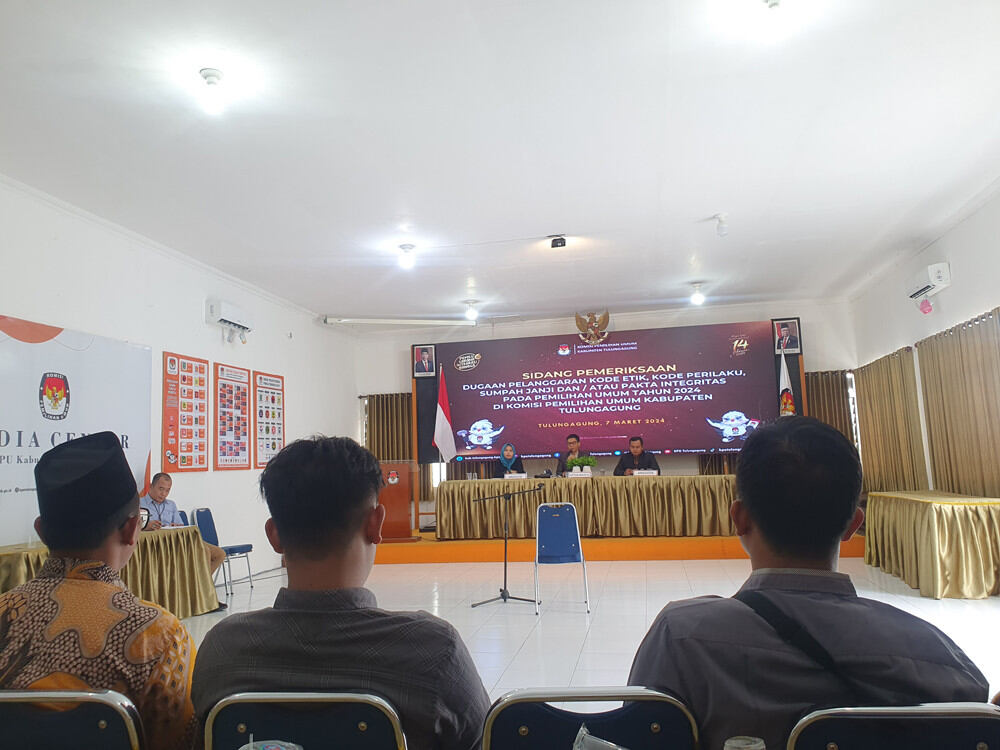 Terjerat Skandal Pemilu, Petugas PPK Boyolangu Tulungagung Dipecat, Begini Kata Ketua Sidang Etik