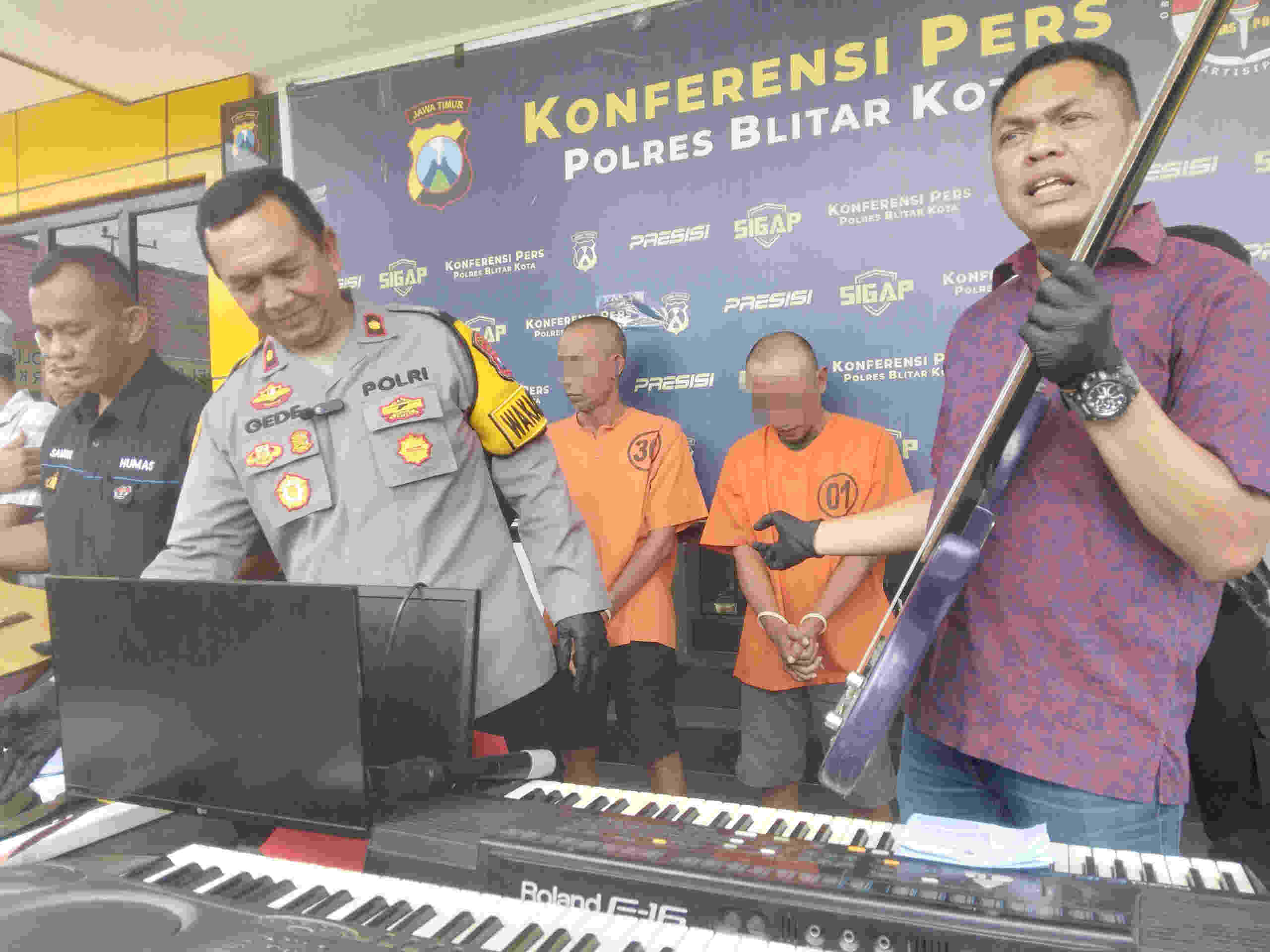 Demi Kebutuhan Lebaran, Warga Blitar Curi Alat Musik Gereja, Ditawarkan ke Polisi
