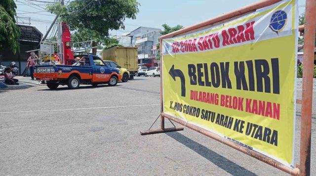 Jalan Searah Segi Delapan Emas Ponorogo Kembali Berubah, Ini Kata Kepala Dishub