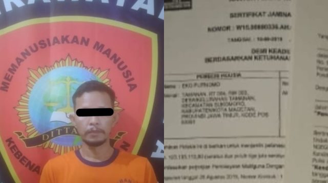 Diduga Palsukan Surat Perjanjian, Ditangkap Polres Madiun