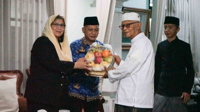 Pj Wali Kota Kediri dan Forkopimda Plus Safari Idulfitri ke Tokoh Agama