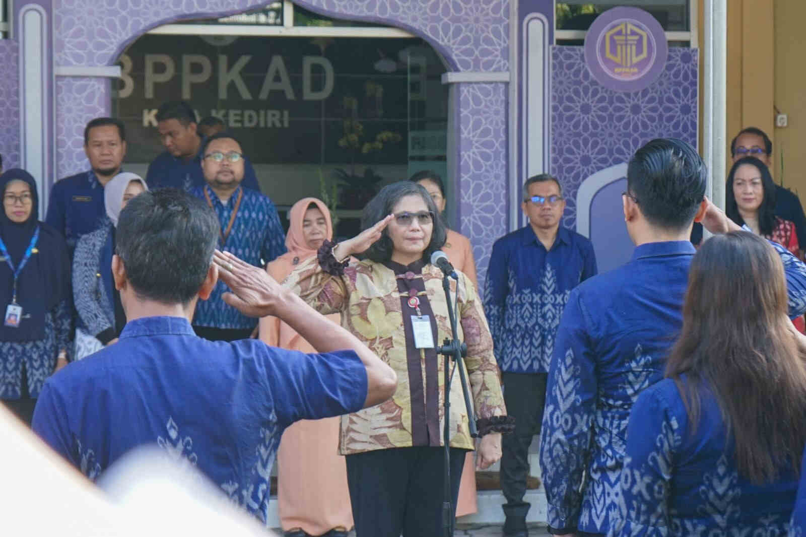 Pj Wali Kota Kediri Halal Bihalal dengan Pegawai Kecamatan Kota dan BPPKAD