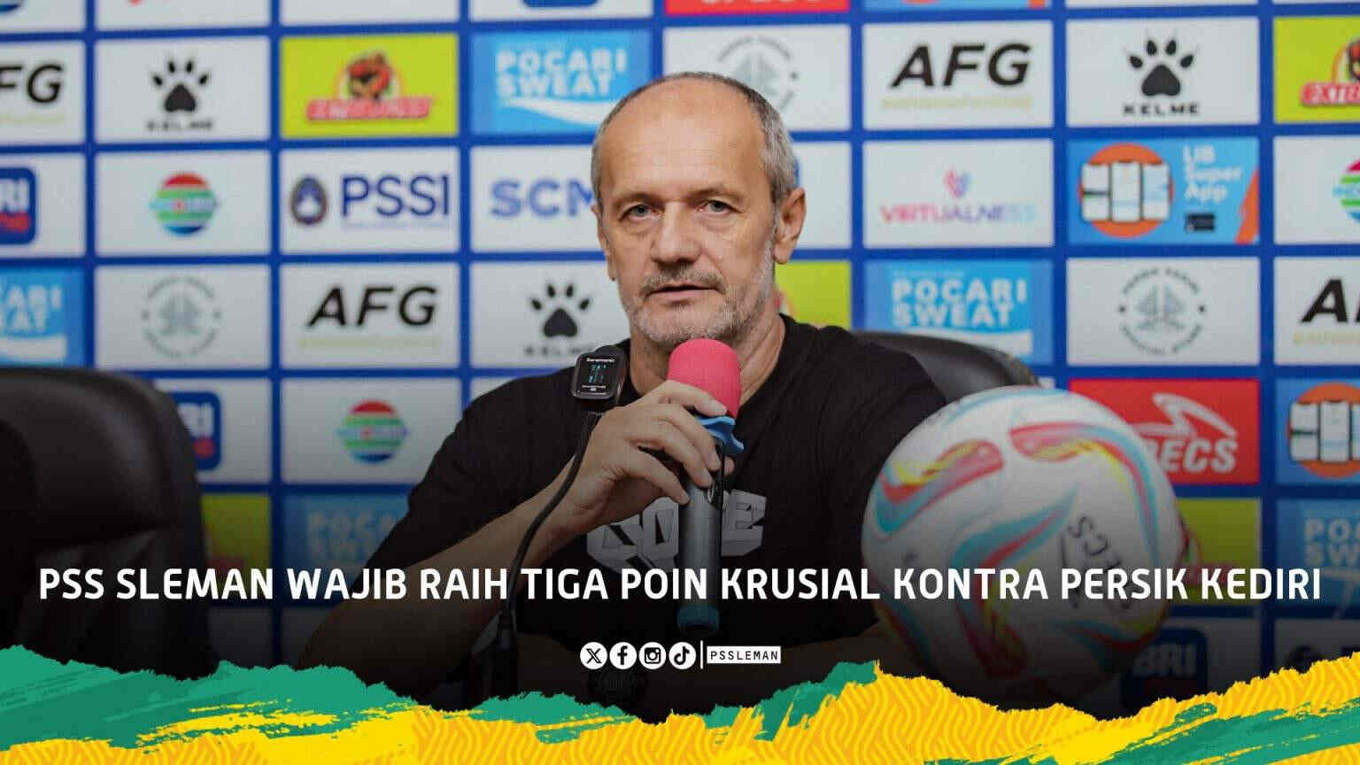 Laga Krusial Kontra Persik Kediri, PSS Sleman Dalam Situasi Bahaya, Coach Risto Kerahkan 100 Persen Kemampuan
