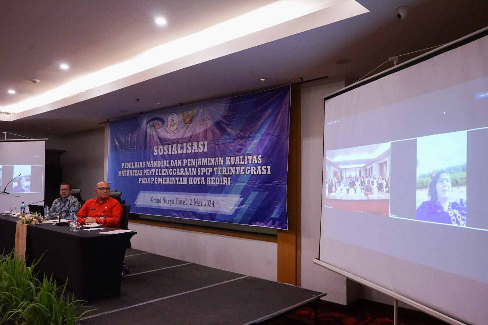 Sosialisasi Penilaian Mandiri dan Penjaminan Kualitas Maturitas Penyelenggaraa, Pj Wali Kota Kediri Sampaikan Arahan