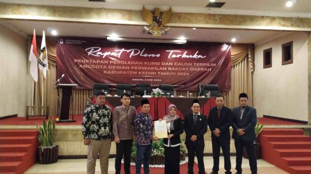 Rapat Pleno, KPU Kabupaten Kediri Tetapkan 50 Kursi DPRD Kabupaten Kediri