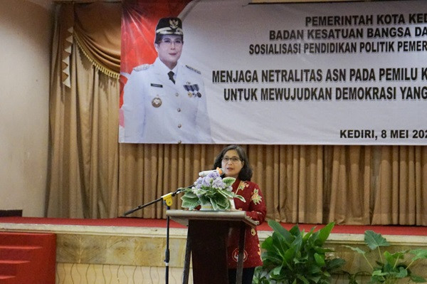 Berikan Pendidikan Politik, Pj Wali Kota Kediri Sampaikan Arahan Terkait Netralitas ASN