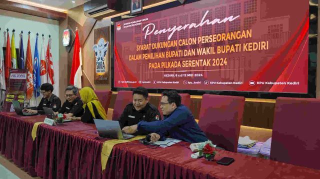 Jalur Independen Pilbup Kediri Sepi Peminat, KPU Kabupaten Kediri Tutup Pendaftaran Bakal Paslon Perseorangan