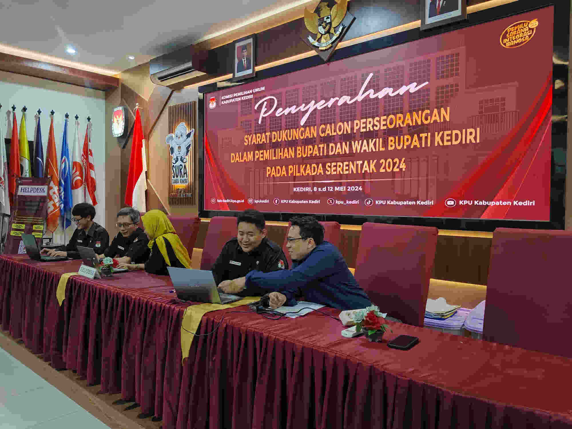 Jalur Independen Pilbup Kediri Sepi Peminat, KPU Kabupaten Kediri Tutup Pendaftaran Bakal Paslon Perseorangan