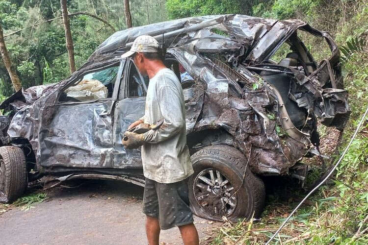 Olah TKP di Jurang Bromo Malang, Fortuner Tak Ada Bekas Pengereman