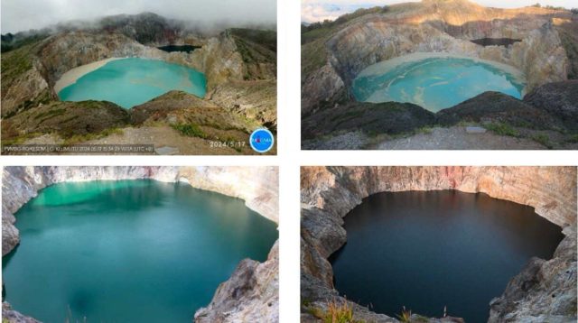 Status Gunung Kelimutu NTT Dinaikkan Waspada, Tiga Kawah Airnya Berubah Keruh, Coklat Kehitam-hitaman, Ini Tandanya…