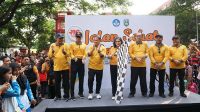 Peringati Harkiinas dan Hadiknsa, Pj Wali Kota Kediri Bersama Kepala Dinas Pendidikan Jatim Berangkatkan Jalan Sehat