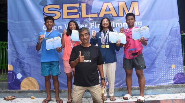 Atlet Selam Kota Batu Borong Medali pada Open Water Fin Swimming Provinsi Jawa Timur 2024 di Pasir Putih, Situbondo