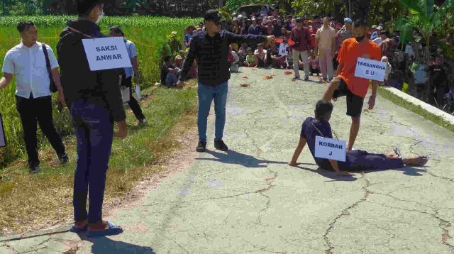 Rekontruksi Pembunuh Jionom Ponorogo Tersangka Peragakan 50 Adegan