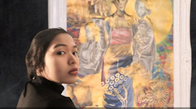 Pelukis Alif Sukma Bersaing Menjadi Juara di Jepang, Membawa Tiga Tokoh Wanita Indonesia dari Kartini hingga Sarinah