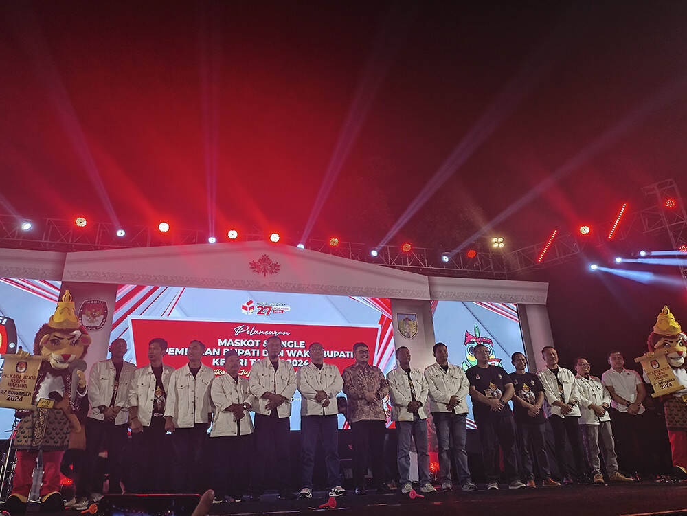 KPU Kabupaten Kediri Luncurkan Maskot Si Nara Singa dan Jingle Pilkada 2024