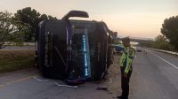 Bus kecelakaan di Tol Jombang - Mojokerto
