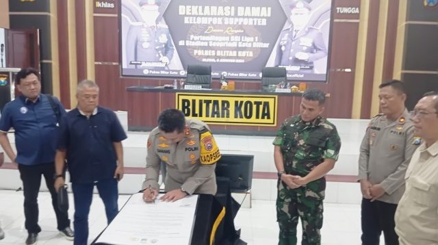 Dekalarasi Damai Suporter, Kapolres Blitar Kota: Arema Vs Dewa United Dijaga 800 Personel