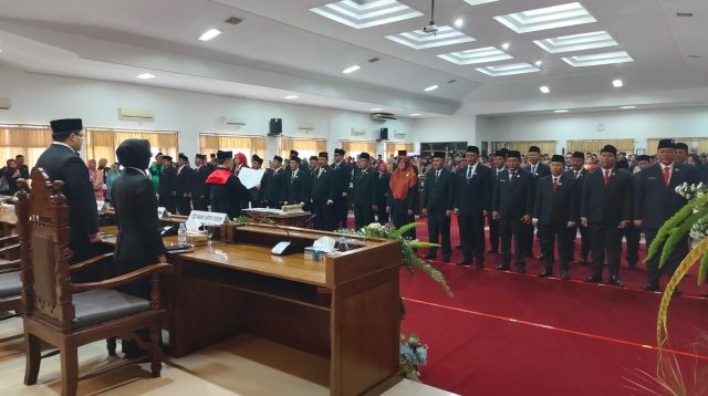 Rapat Paripurna Pengucapan Sumpah Janji Anggota DPRD Kabupaten Kediri Hasil Pemilu 2024 