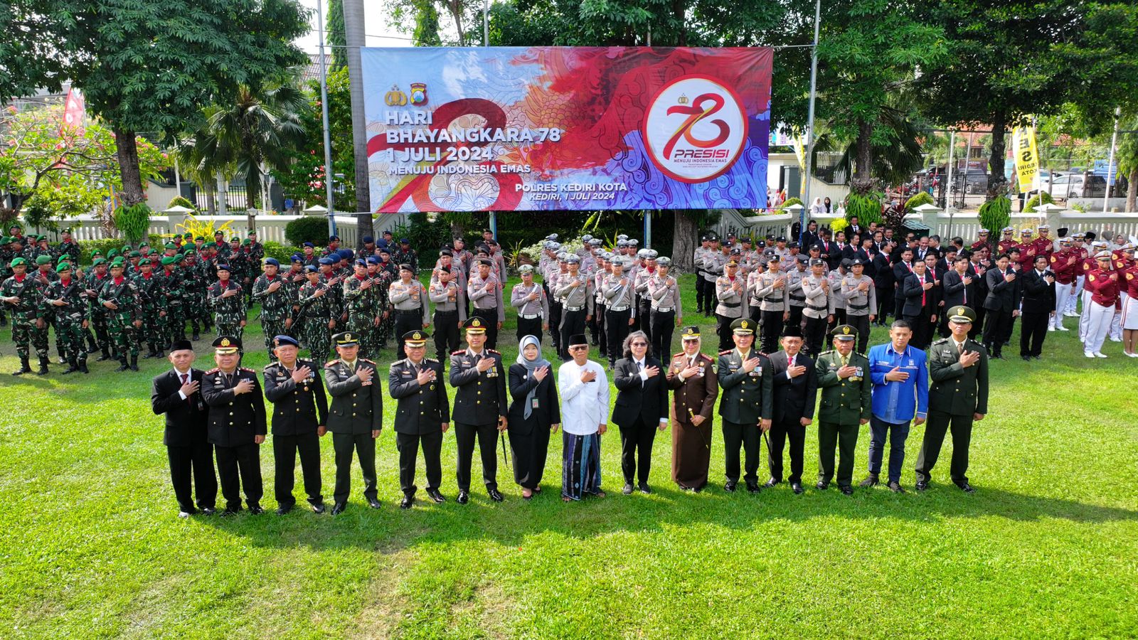 Hadiri Upacara dan Tasyakuran HUT ke-78 Bhayangkara, Pj Walikota Zanariah Berharap Pilkada 2024 Kondusif