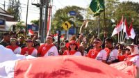 kirab merah putih kota kediri