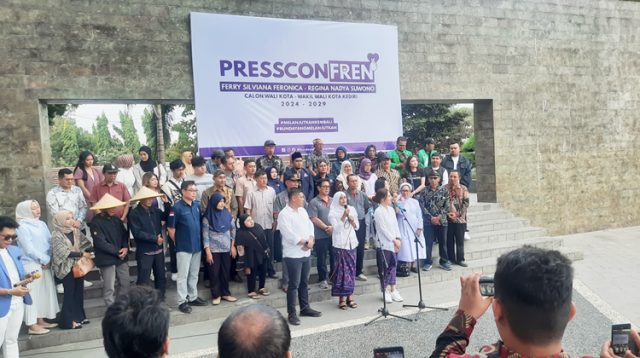 Ferry Silviana dan Regina Deklarasi Maju Pilkada Kota Kediri