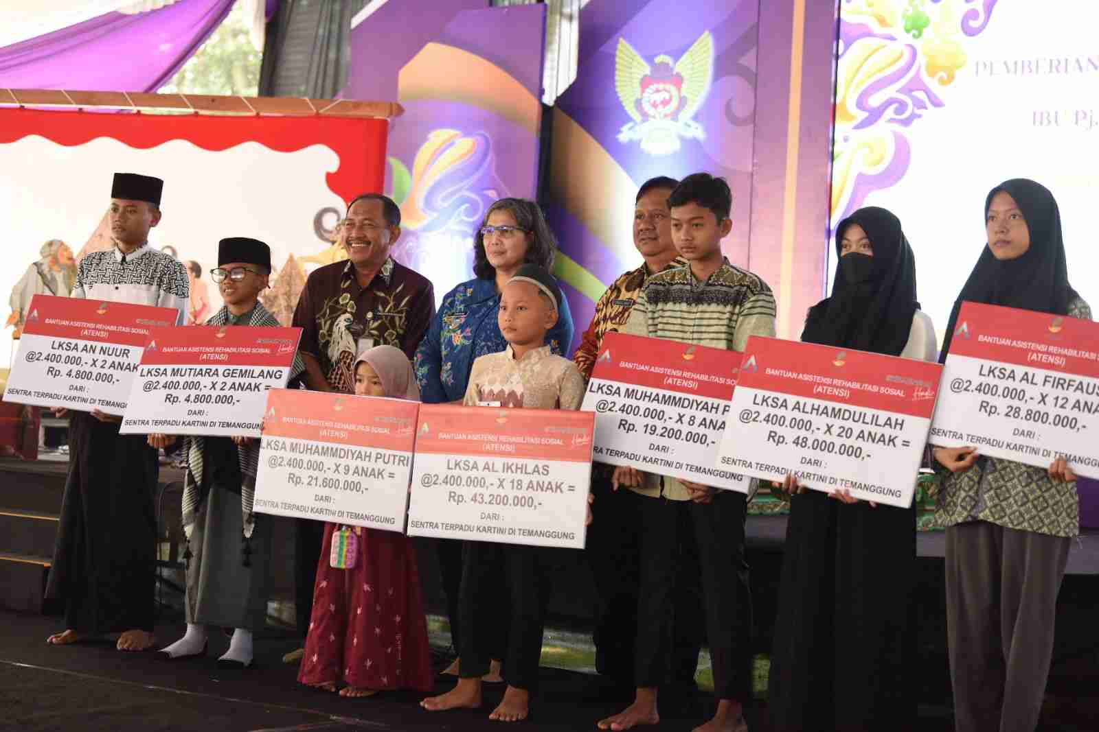 Peringati Hari Jadi ke-1145 Kota Kediri, Pj Walikota Zanariah Santuni 1.689 Anak Yatim