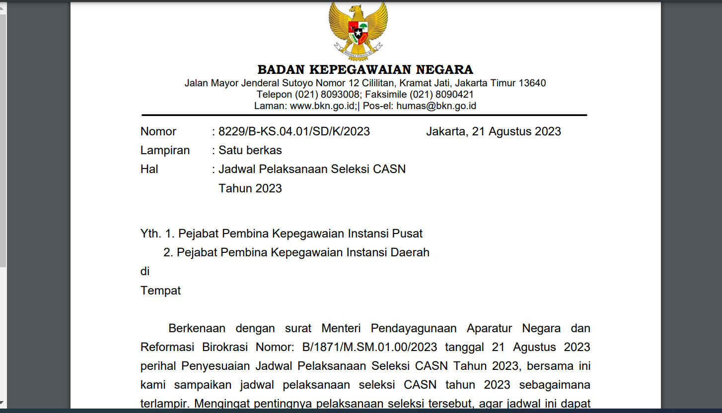Pendaftaran Seleksi CASN 2023 Segera Dibuka, Kementerian PANRB Ingatkan Modus Penipuan