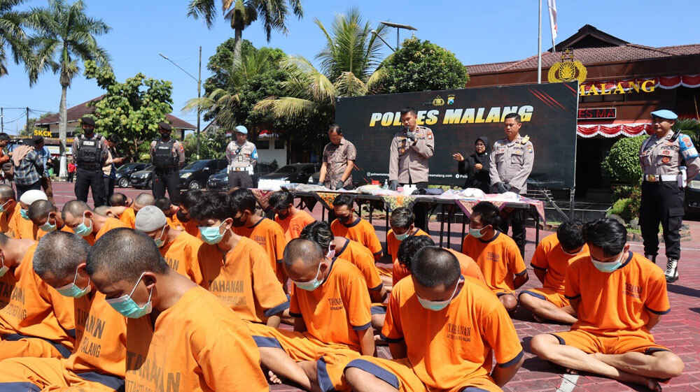 Operasi Tumpas Semeru 2023, Polres Malang Sukses Ungkap 34 Kasus dan Amankan 39 Tersangka