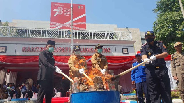 Pemkab Tulungagung Musnahkan Jutaan Batang Rokok Ilegal, Berapa Kerugian Negara