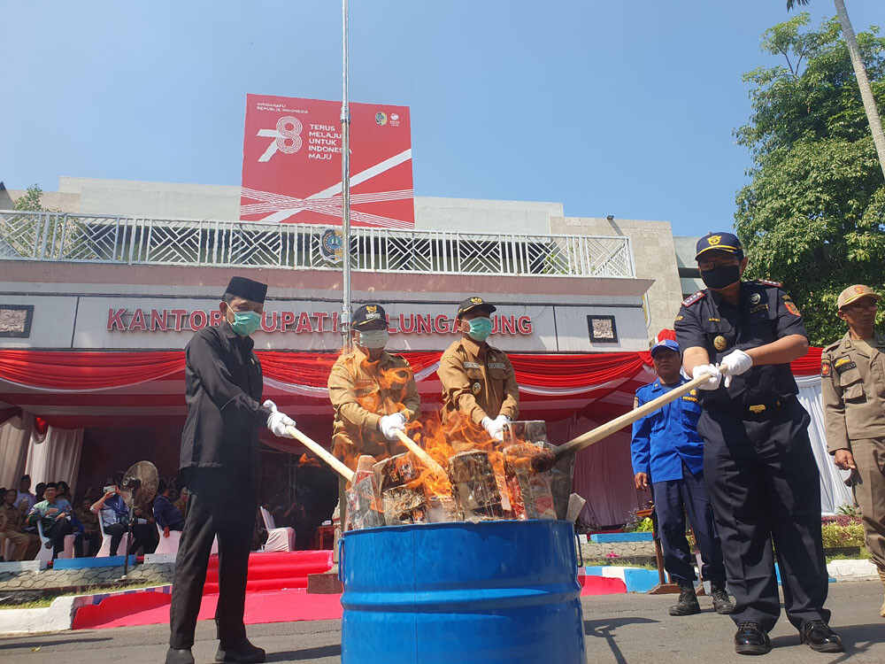 Pemkab Tulungagung Musnahkan Jutaan Batang Rokok Ilegal, Berapa Kerugian Negara
