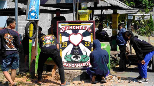 Langkah Bersama Bangun Harkamtibmas, Kapolres Nganjuk Dorong Pembongkaran Tugu Pencak Silat