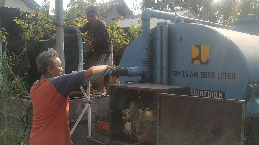 Sumur Tercemar, Pemkot Kediri Kirim Air Bersih Setiap Hari