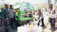 Musim Kemarau, Polres Kediri Kota Didistribusikan Air Bersih Kepada Warga