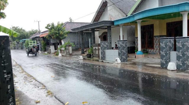 Hujan Cukup Deras di Kabupaten Kediri, Berkah Buat Petani Yang Selama Ini Mengandalkan Aliran Sungai Brantas