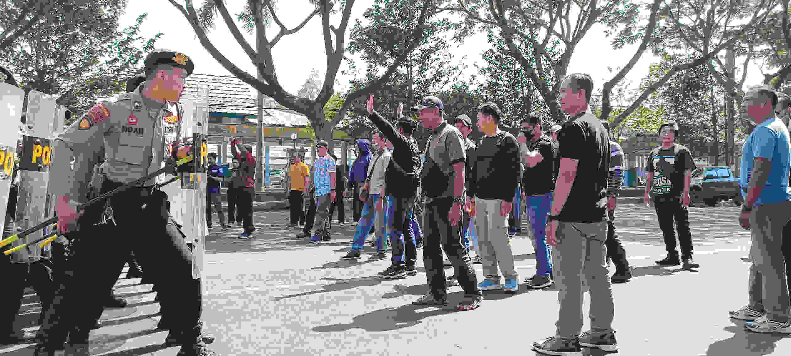 Latihan Sispamkota Kediri , Libatkan Ratusan Personel Gabungan