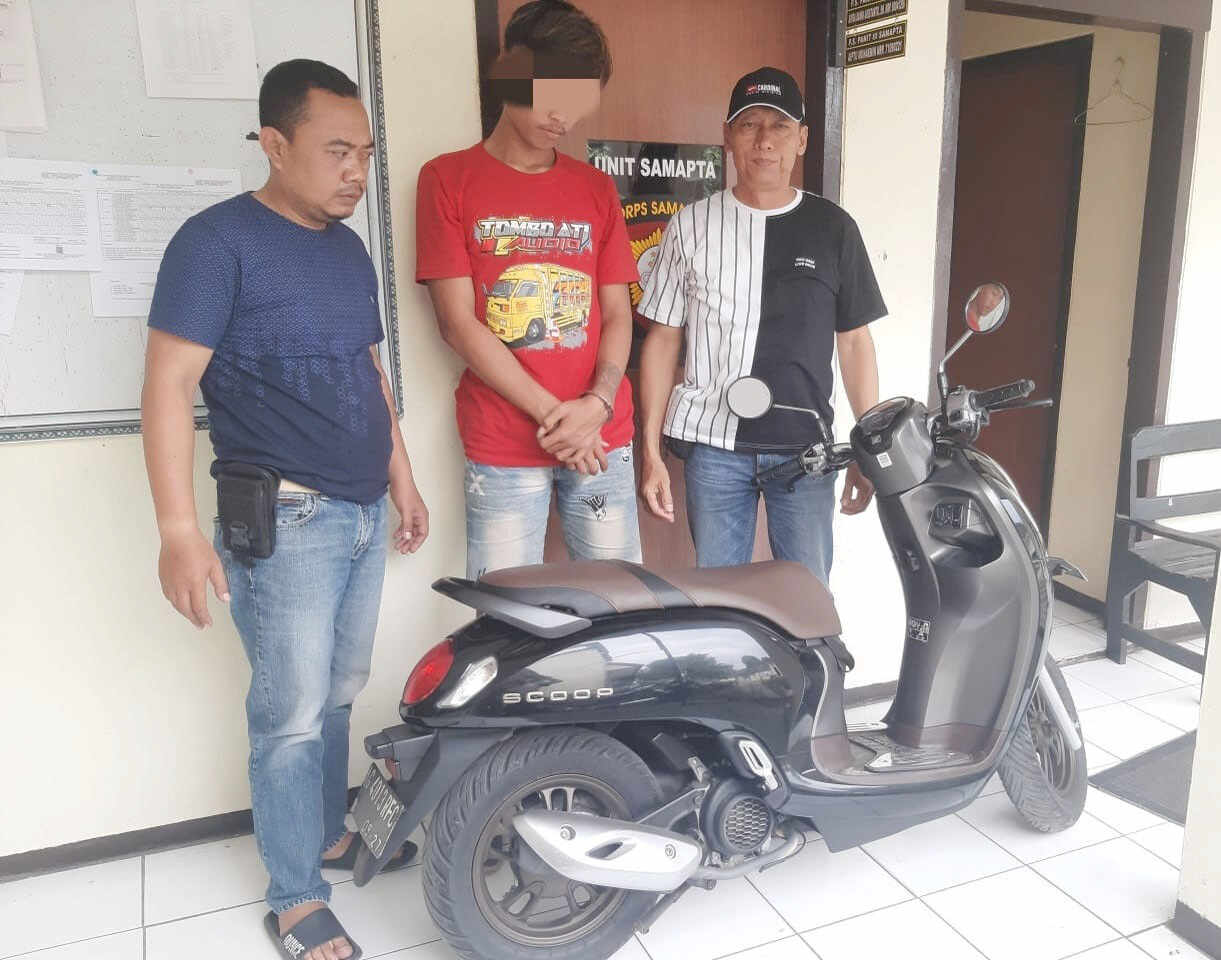 Bawa Kabur Motor Tante, Pemuda Tulungagung Dipolisikan