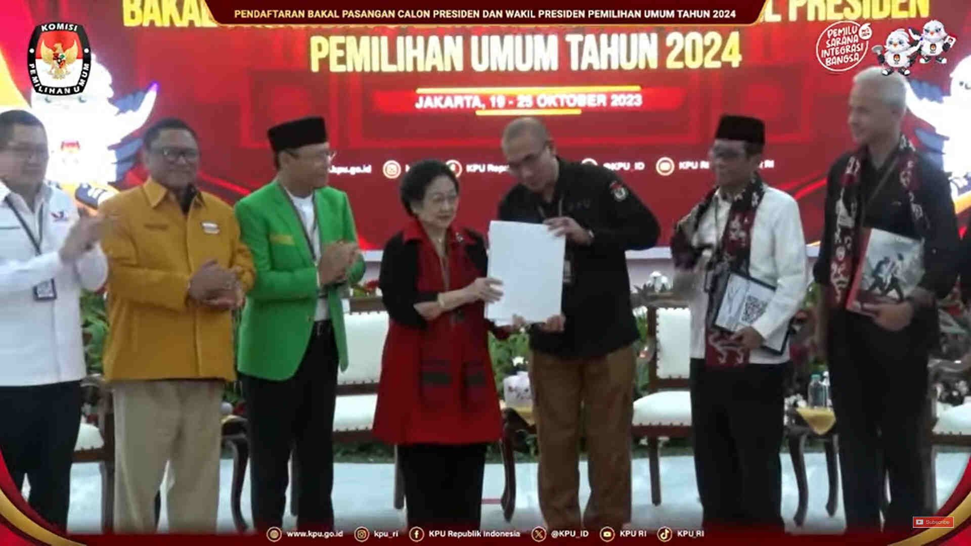 Berkas Pendaftaran Ganjar Pranowo – Mahfud MD Dinyakatan Lengkap