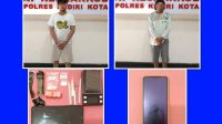 Dua Laki-laki Ditangkap Polres Kediri Kota Terkait Transaksi Sabu-sabu