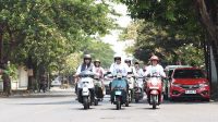 Peringati Hari Santri, Wali Kota Kediri Naik Vespa Ikuti Touring Religi