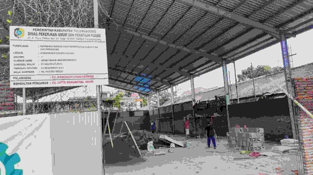 Logistik Pemilu 2024 Segera Tiba, Pembangunan Gudang Logistik di Kabupaten Tulungagung Belum Kelar