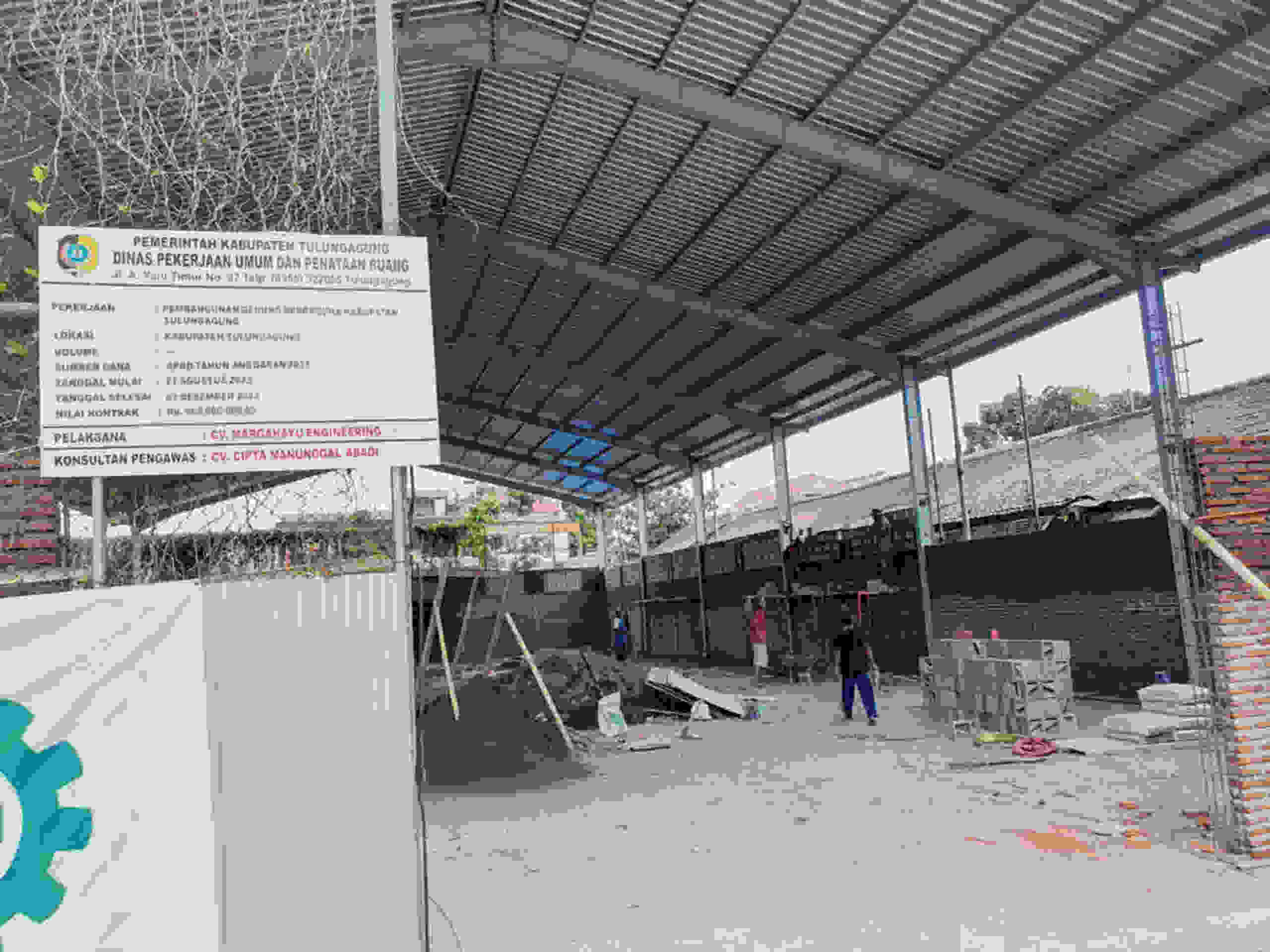 Logistik Pemilu 2024 Segera Tiba, Pembangunan Gudang Logistik di Kabupaten Tulungagung Belum Kelar