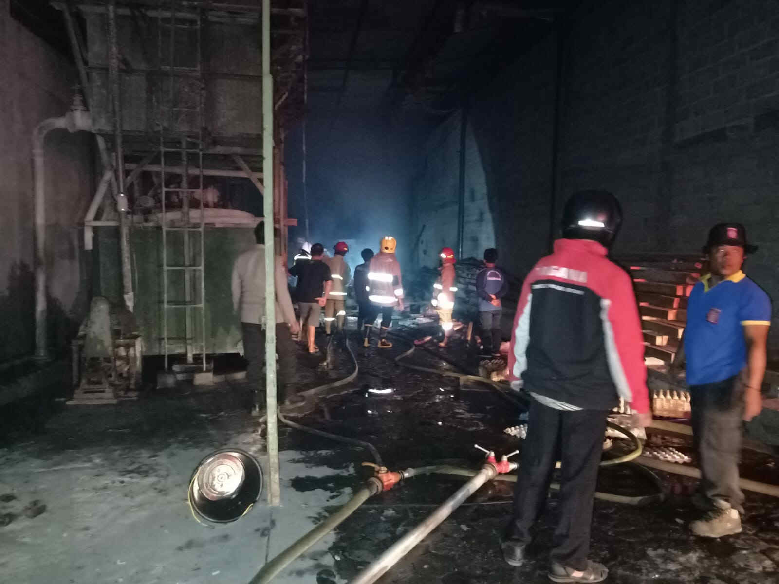 Pabrik Egg Tray Desa Bedali Terbakar, Kerugian Sekitar Rp 10 Juta