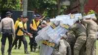 Kendalikan Hura-Hara, Satpol PP Kabupaten Kediri Dilatih Dalmas