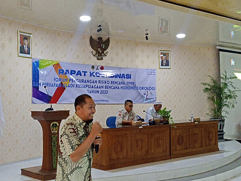 Antisipasi Perubahan Cuaca, BPBD Kabupaten Madiun Gelar Rakor FPRB