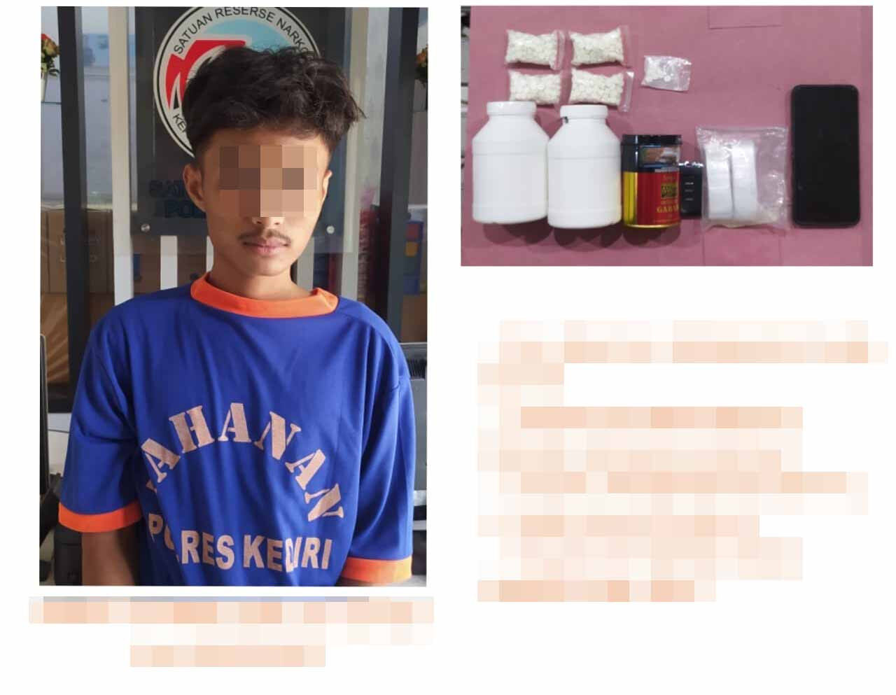 Pengembangan Kasus Narkoba, Sopir Diamankan Satresnarkoba Polres Kediri